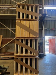 Puertas en pallet listas para envío a obra