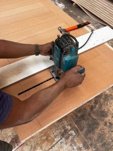 Área de terminaciones: perforación para celosía