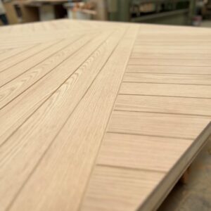 Puertas enchapadas con canterías